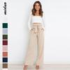 European-American Fashion: Women's Wide-Leg Dress Pants with Belt - Versatile, Comfy, Elegant Summer Workplace Wear