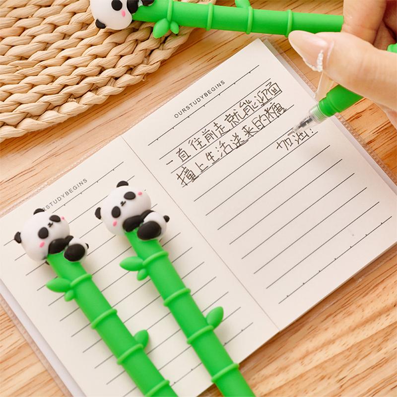Creative Quick-Drying Neutral Pens Cartoon Cute Panda Ballpoint Pen Writing Smoothly Signature Pen Office School Supplies