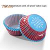 100 шт. чашки для торта, устойчивые к высоким температурам, декоративные без запаха, практичные рождественские бумажные стаканчики для кексов, вкладыши для кексов для дома
