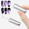 Nail Art Magnet Set with Iron Wire 3D Heart Shaped Magnetic Rod Cat Eyes Polishing Effect Nail Tools