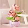 Mini Building Blocks Flower Pots Simulated Flowers and Plants Desktop Small Ornaments Assembled Toys Girls Gifts with Nice Price
