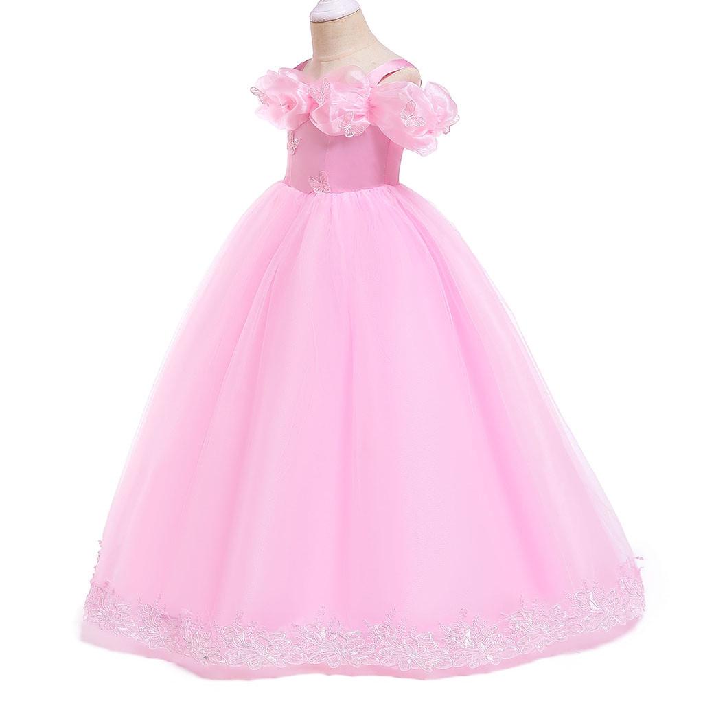Детское пышное платье принцессы для подружки невесты на день рождения, свадебное платье