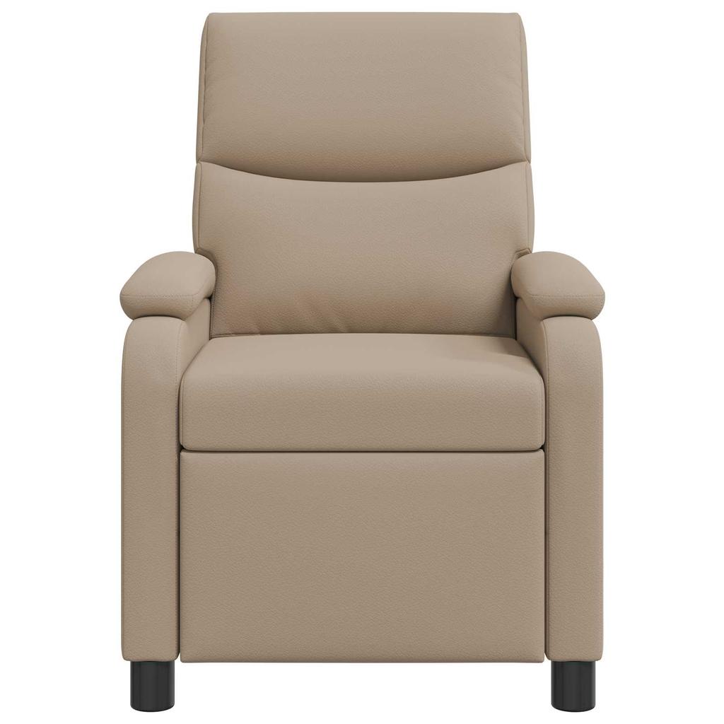 Massage Recliner Chair Cappuccino Faux Leather