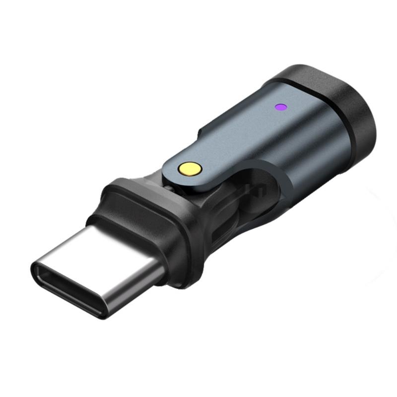 Поворотный USB C адаптер на 180 градусов PD240W 5A Быстрая зарядка 480 Мбит/с Передача данных Для телефонов 15 16 Устройств Type C