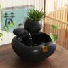 New Chinese Style Money-making Water Ornaments Ceramic Small Desktop Living Room Tea Table Office Decorations Circulating
