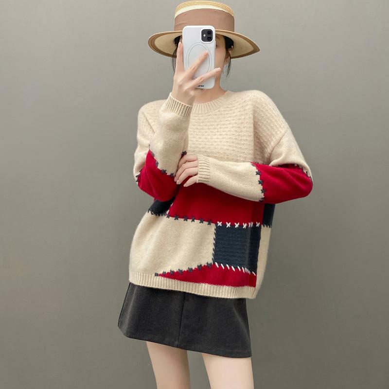 Женский свитер Qinghe 100% чистый кашемир - Ультрамягкий роскошный зимний пуловер