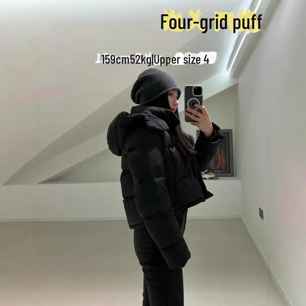 Куртка с капюшоном Lulu Short из утиного пуха, устойчивая к холоду: 4-сетчатый пуховик, съемный и теплый для фитнеса осенью/зимой