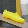 Водонепроницаемая и нескользящая обувь для воды, гигиена питания, белая, желтая, низкая, дождевая обувь, резиновая обувь на подошве из говяжьей кожи, с неглубоким вырезом, для мужчин