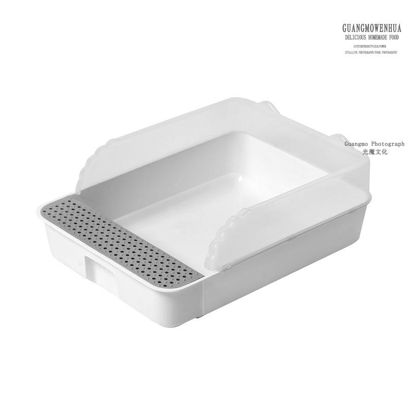 LWN туалетный лоток для кошек, туалетная песочница, унитаз для домашних животных, полузакрытый лоток для котят с защитой от брызг