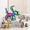 11cm Mini Ceramic Balloon Dog Abstract Ornament Creative Sculpture Study Room Statue Home Office Accessories Festival Decoration