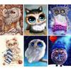 5D DIY Diamond Painting Animal Cartoon Owl Rhinestone Picture Round Rhinestone Diamond Embroidery Home Decoration Gift