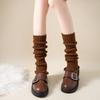 Cute Sweet Leg Warmers Knitting Long Stockings Fashion Boot Warmers  Autumn Winter