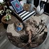 Inosuke Hashibira,Round Area Rug,Carpet Rug for Living Room Bedroom Sofa Playroom Decor,Non-slip Floor Mat