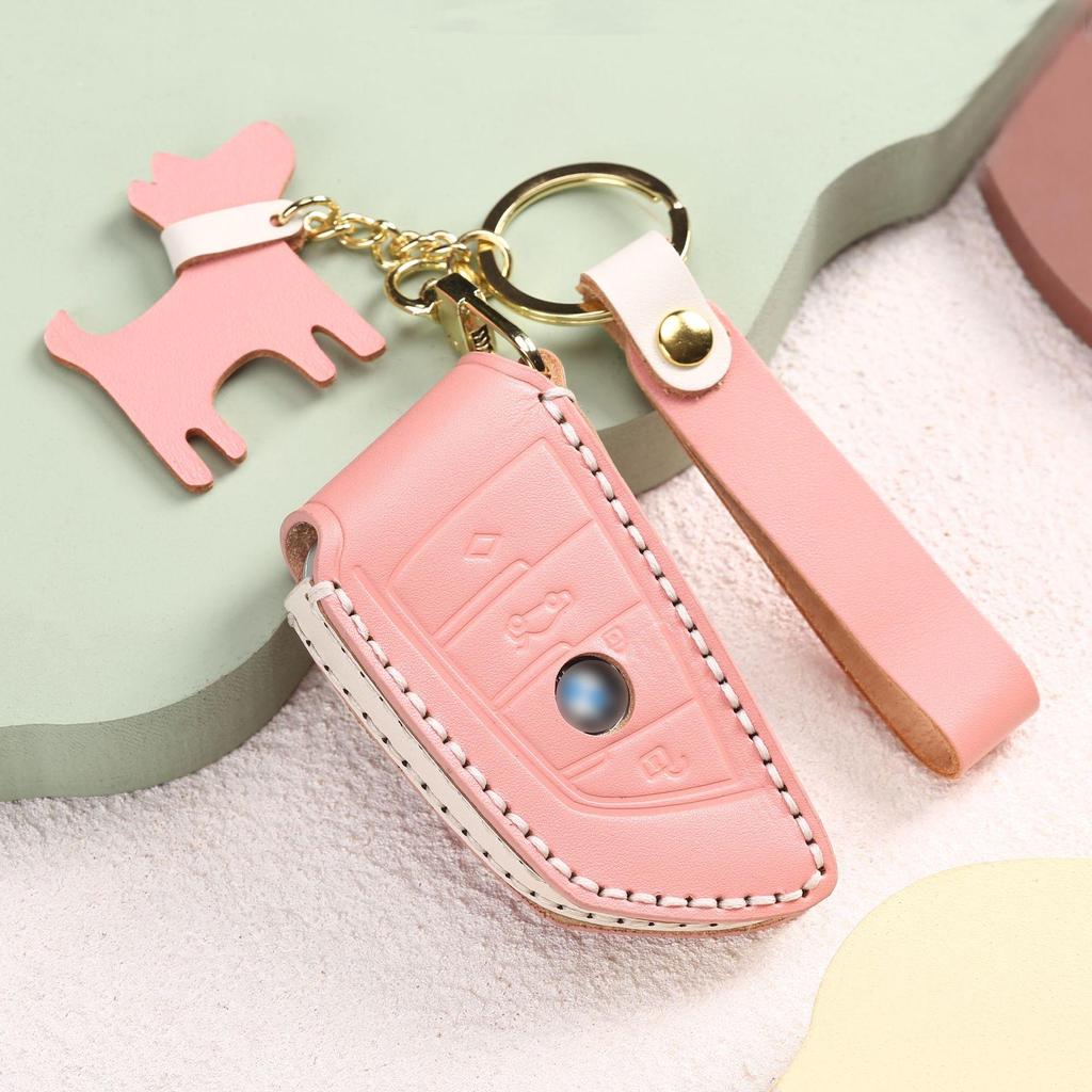 Чехол для ключа и цепочка BMW для 1, 3, 5, 7 серии, X1, X3, X5 - 1 шт.