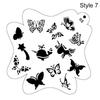 2Pcs Reusable DIY Makeup Stamps Stencils for Body Painting Temporary Tattoos Paint Template Face Art