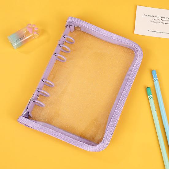 Органайзер для наклеек, прозрачный держатель для хранения наклеек формата А5/А6 на молнии, многоразовый альбом, коллекция наклеек, книга для взрослых