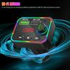 Usb Car Charger Bluetooth-compatible 5.0 Fm Transmitter Mp3 Player F4u Disk/tf Card F4 Colorful