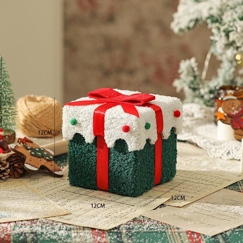 Premium Christmas Velvet Gift Box With Ribbon Bow Thickened Luxury Candy Holiday Party Favors