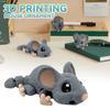 3D Printed Blue Cat Keychain Children's Toy Pendant