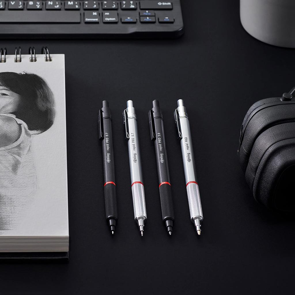 Шариковая ручка Rotring Rapid Pro, Японская, Черная, 1904-292 [Оригинальный продукт]