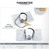 Hidden Shackle Padlock and Hasp Includes Bolts-Heavy Duty RV or Van Lock-Vending Machines and Storage Building