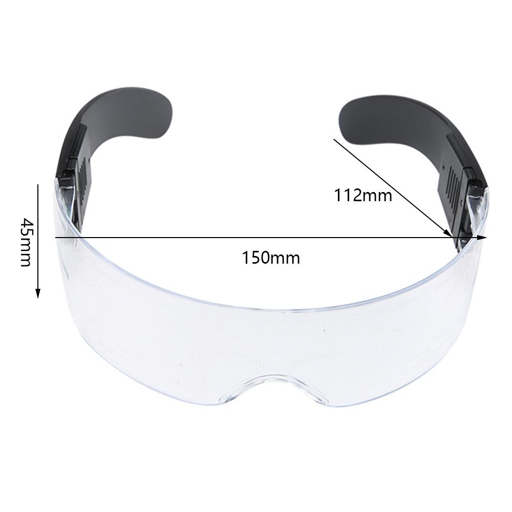 2pcs 7-Color Cyberpunk LED Visor Glasses for Cosplay Halloween Bar Club Party