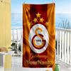 Galatasaray Customized Name Beach Towel Super Soft Absorbent Perfect For Traveling Yoga Camping And Swimming