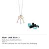 TIFFANY & CO. Keys 18K Gold With 925 Sterling Silver Necklaces Unisex Rose Gold/Gold/Silver 28277388
