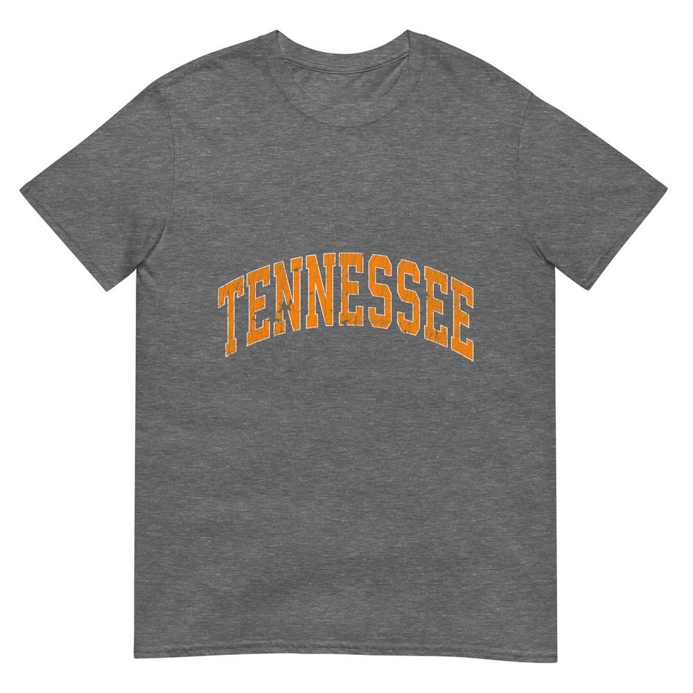 Tennessee Classic Tn Orange Print Retro Varsity Vintage Tshirt
