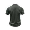 Men Black Stand Collar Henley Neck Short Sleeve T Shirt With Chest Pocket Casual Summer