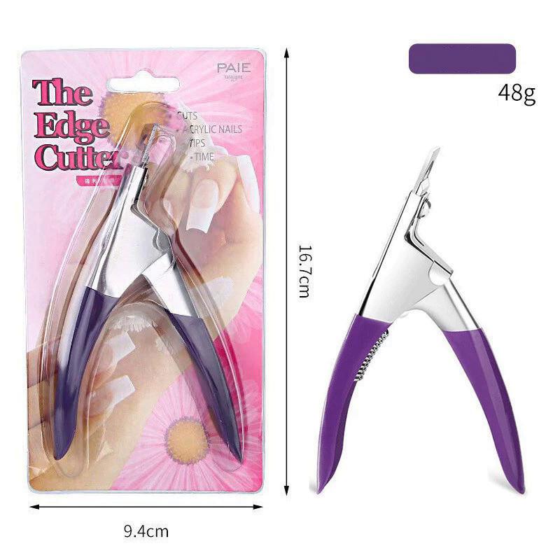 Маникюрные острые U-образные ножницы кусачки для ногтей из нержавеющей стали фототерапия наращивание ногтей обрезка французские ножницы