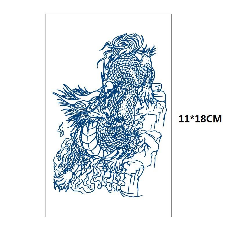 Herbs Gradual Change Jellyfish Planet Feather Snake Big Pattern Geisha Slowly Color Simulation Water Transfer Tattoo Sticker