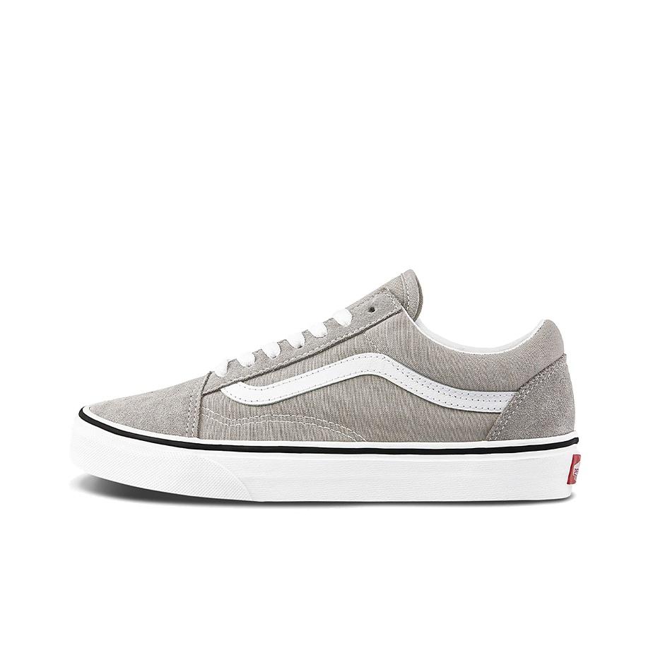 Vans Низкие кеды Old Skool для скейтбординга, унисекс, белые, серые, VN0A4U3BIYP