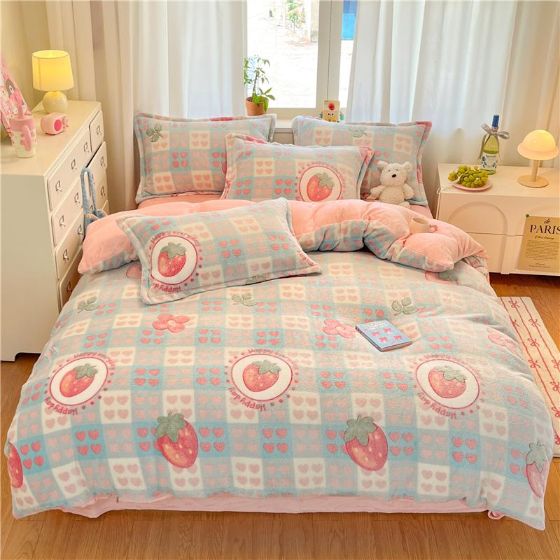 1 шт. Супер теплое пододеяльник для зимы, толстый мягкий фланелевый коралловый флис, пододеяльник 220x240 см, покрывало для кровати размера "queen" (без наволочки)