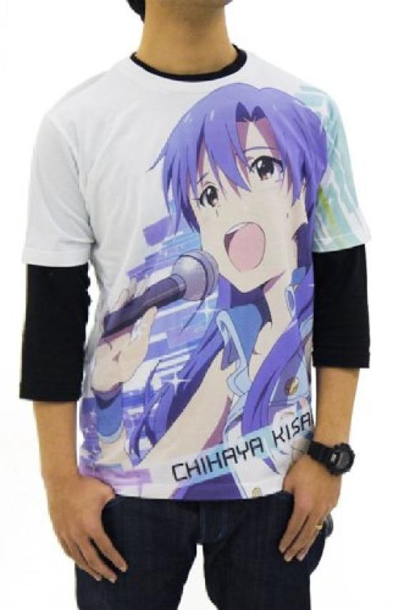 THE Kisaragi Full Graphic White M IDOLM@STER (Anime) Chihaya@Live T-shirt Size