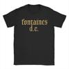 Fontaines D.C. T Shirts for Men Cotton Novelty T-Shirt Crewneck Tee Shirt Short Sleeve Clothing Gift Idea