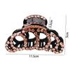 Vintage Shiny Acrylic Retro New Rhinestone Crystal Banana Grips Crab Clamp Hair Clips Hair Claws