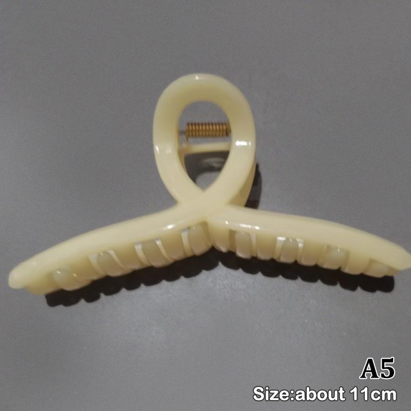 Модные заколки для волос больших размеров для девочек и женщин, прозрачные когти для волос, зажим для хвоста, аксессуары для волос в виде краба, головные уборы