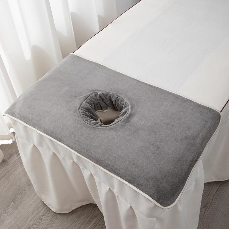 40x80cm/90x190cm Thickened Beauty SPA Massage Table Planking Face Towel with Hole Bed Bandana/Sheet