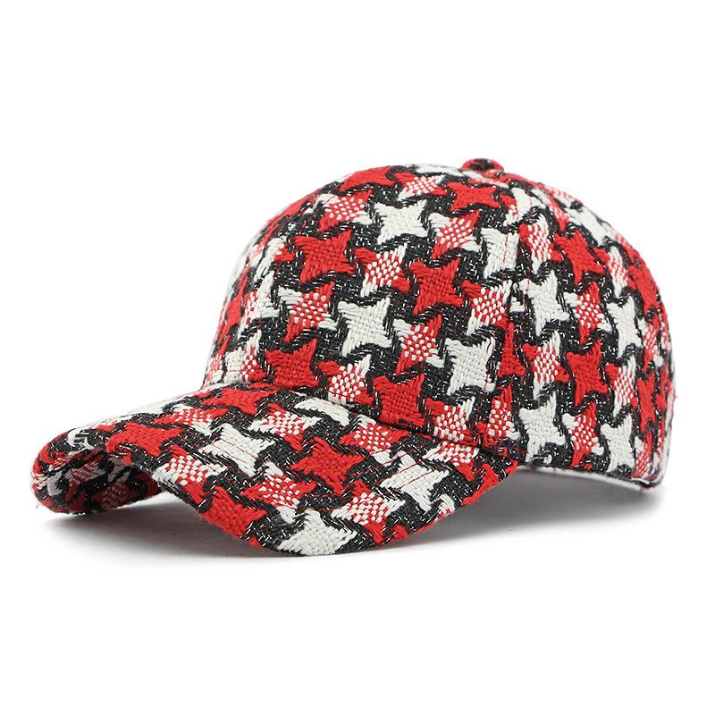 Hat Women Autumn Winter Thick Warm Knitted Baseball Cap Sunscreen Sunshade Cap Ponytail Panama Cap