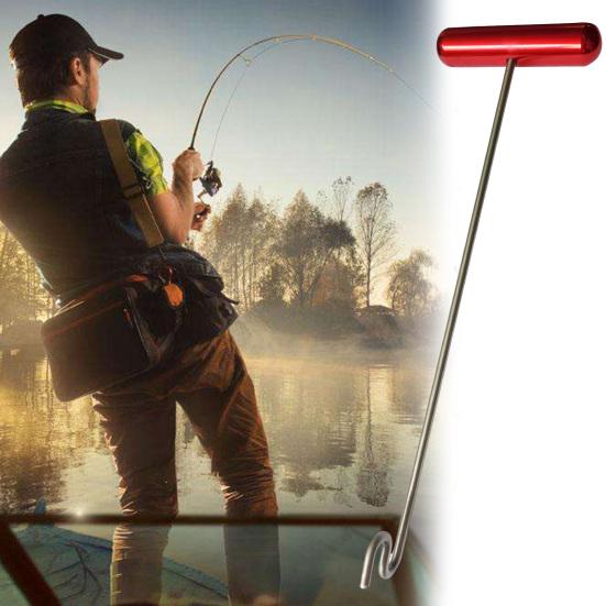 Fishing Hook Remover Tool with Ergonomic Handle Portable Stainless Steel Fish Saltwater Dehooker
