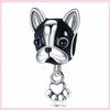 Стерлингового серебра 925 пробы, бусины с принтом лапы собаки, милый кот, животное, подвеска, сделай сам, для оригинальных браслетов-подвесок, ювелирные изделия, подвески Encanto 
