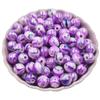 50Pcs/Bag 8/10/12/14mm Stripe AB Color Acrylic Loose Beads DIY For Jewelry Making Bracelet Necklace Crafted Accessories