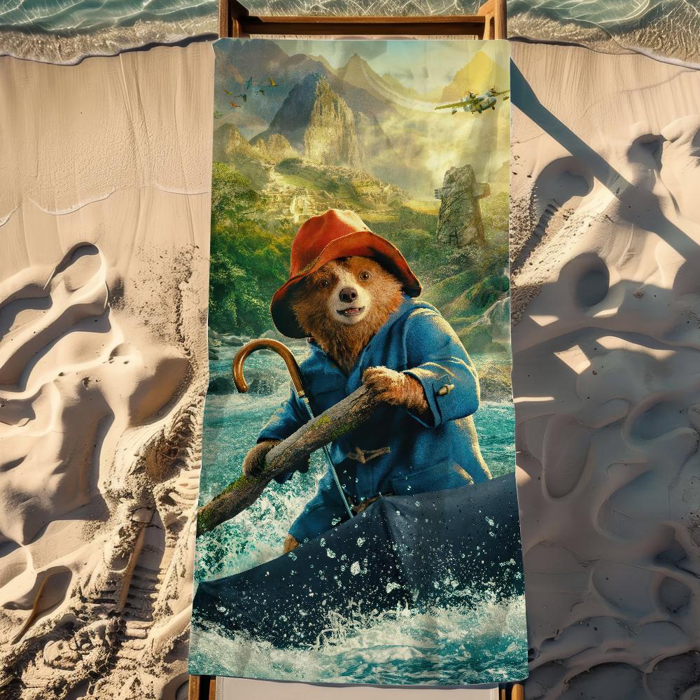 bear Towel Gym Shower Camping P-Paddingtons-S Quick Dry Sports Large Beach Towels Soft Film Classic Cute Pool Gift For Travel