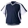 Baseball Jumper BOV300H S (Short Sleeve/V Neck) Navy/White