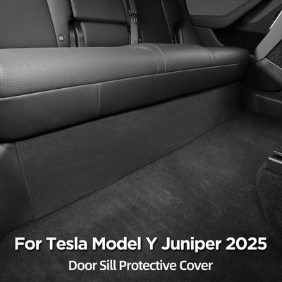 RHD для Tesla Model Y Launch 2025 Juniper Накладка на боковую часть центральной консоли, защита от ударов ногами, TPE, защита порога двери