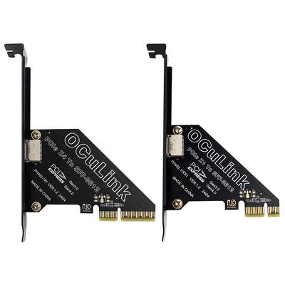 Карта-адаптер PCIe To SFF 8611&8612 PCI Express To SFF-8612 Карта расширения Адаптер PCle4.0 PCIE X4/X1 To Oculink SFF-8612