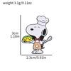 Snoopy Enamel Pins Set Cute Cartoon White Dog Brooches Lapel Badges for Backpack Creative Gift for Friends