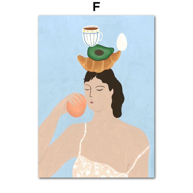 Абстрактный Марокко Пейзаж Бохо Бассейн Пляж Девушка Настенная живопись на холсте Плакаты и принты Настенные картины для декора гостиной Без рамки