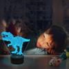 Dinosaur 3D Night Light with 7 Color Changes Black Base Gift Room Decor For Kids